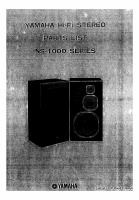 Yamaha NS-1000-Service-Manual